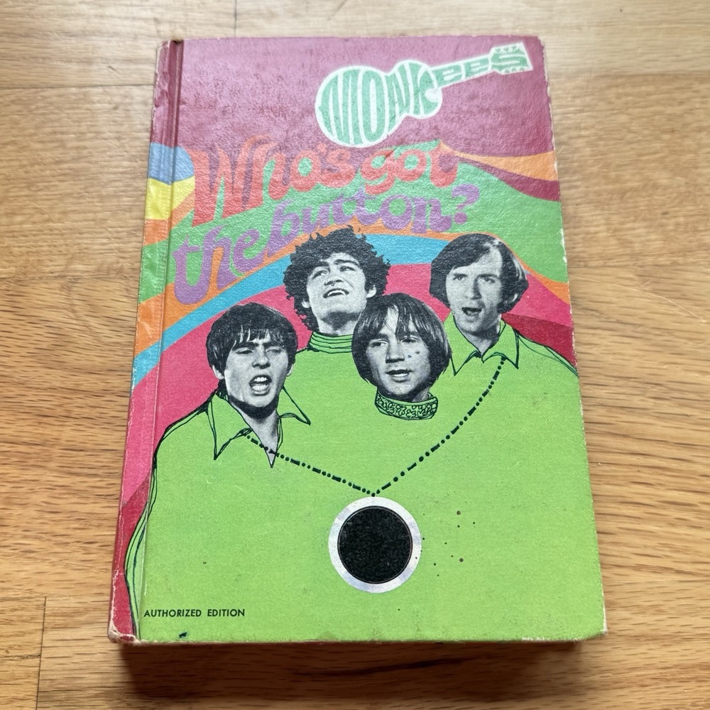 The Monkees Who's Got The Button? 1968 William Johnston Whitman Hardcover Book